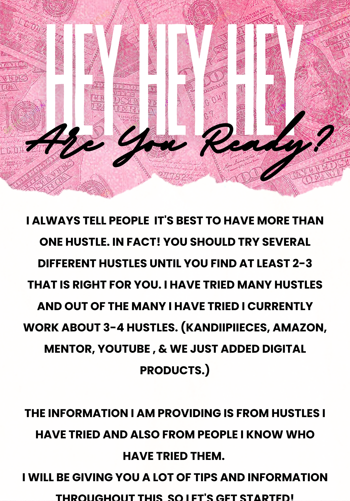 No Luck All Hustle E~book ( 28 pages )